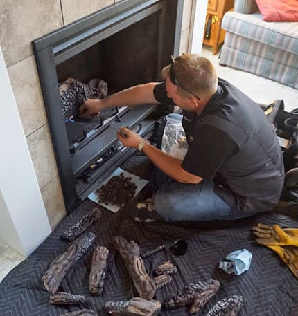 Gas Fireplace Cleaning